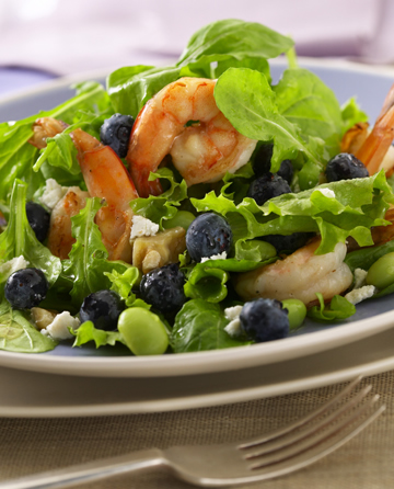 blueberry shrimp salad